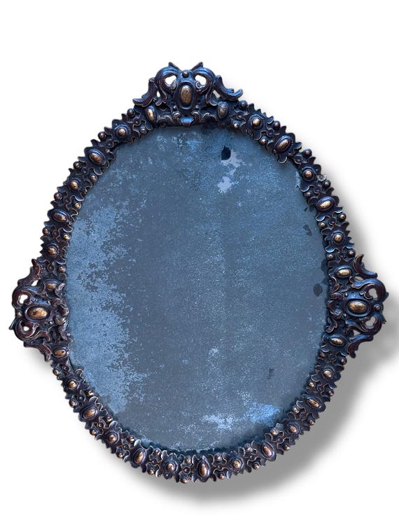 Charles Frederick Bielefeld mid Victorian papier mache gilt frame mirror