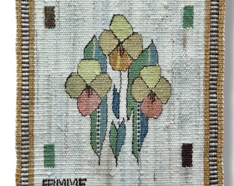 Märta Måås-Fjetterström Blomlapp wool and linen tapestry
