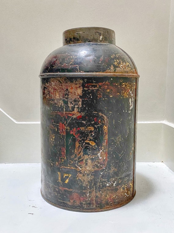 Antique Georgian Chinese shop tea canister