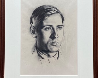 James Stroudley 1906-1988 British school study charcoal