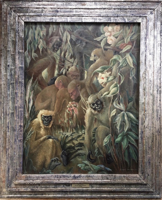 Alixe Jean Shearer Armstrong (1894-1983) oil on canvas 'The Jungle' signed 1938 modern British Slade School