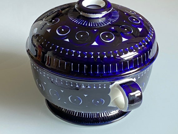 Ulla Procopé designed Valencia Arabia blue cobalt soup tureen