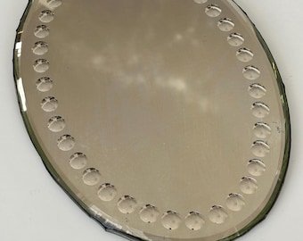 antique Victorian Sorcerers oval mirror circa 1890