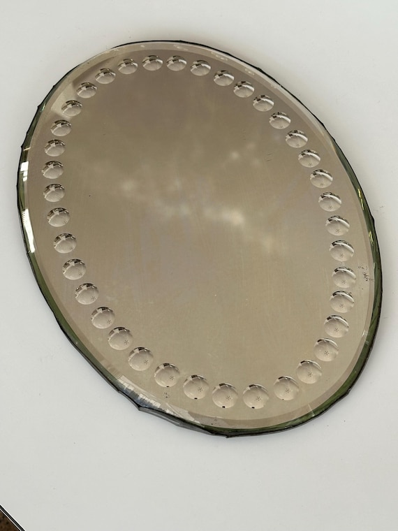 antique Victorian Sorcerers oval mirror circa 1890