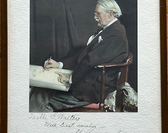 Original Harry Gordon Selfridge signed dedicated photo in frame