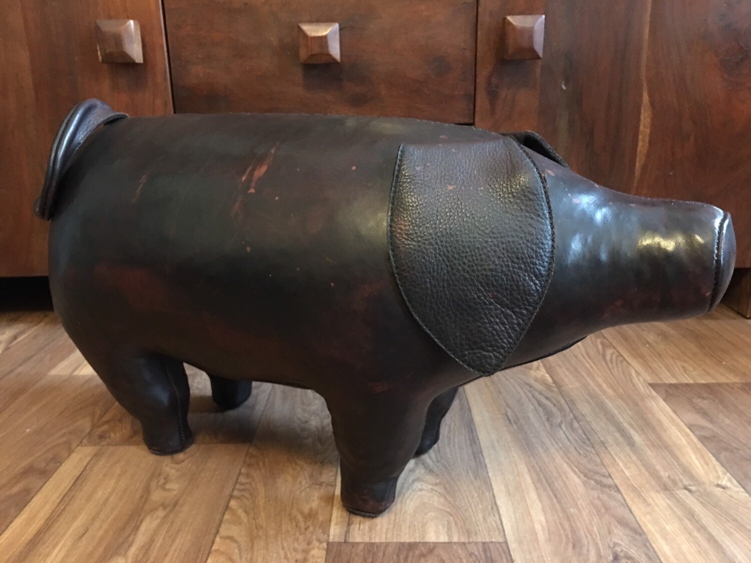 Liberty of London Dimitri Omersa leather pig footstool