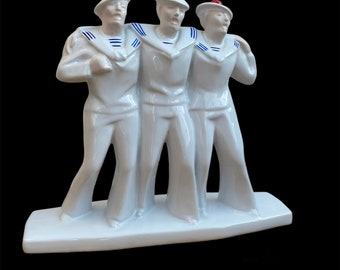 French Matelots Singing sailors Dax Art Deco group Eduoard Cazeaux