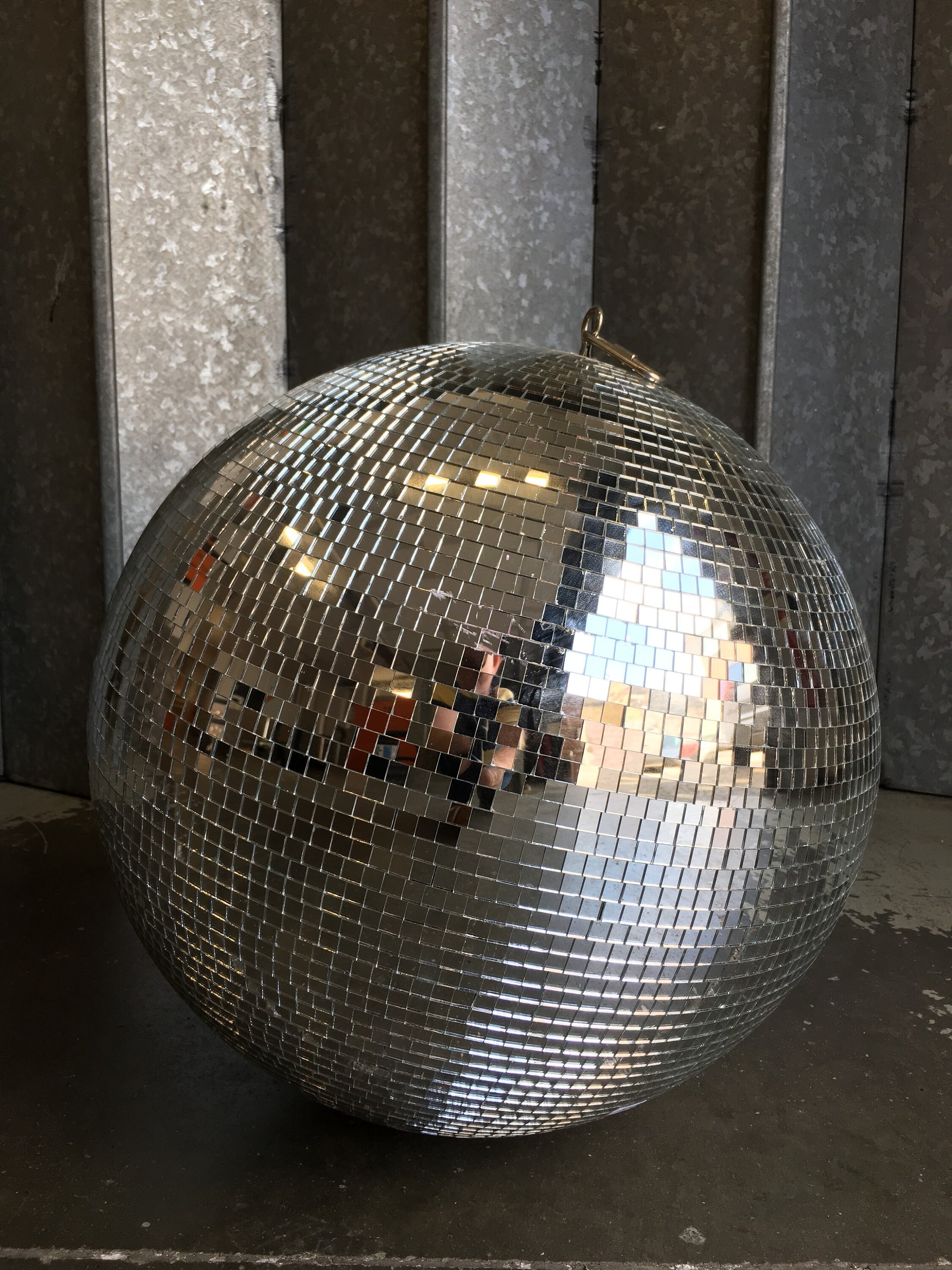 Vintage original disco mirror ball globe circa 1970's