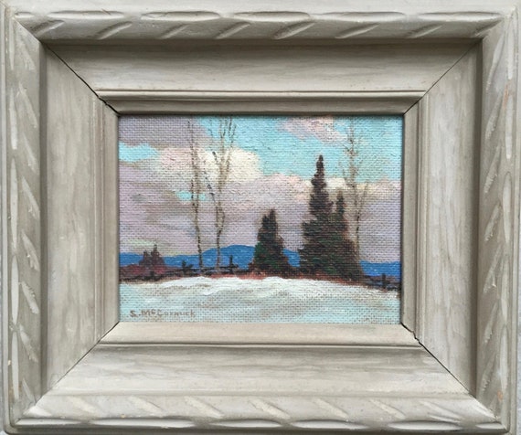 Joseph Roderick Stuart McCormick (1905-1992) Canadian artist oil painting assoc group of seven