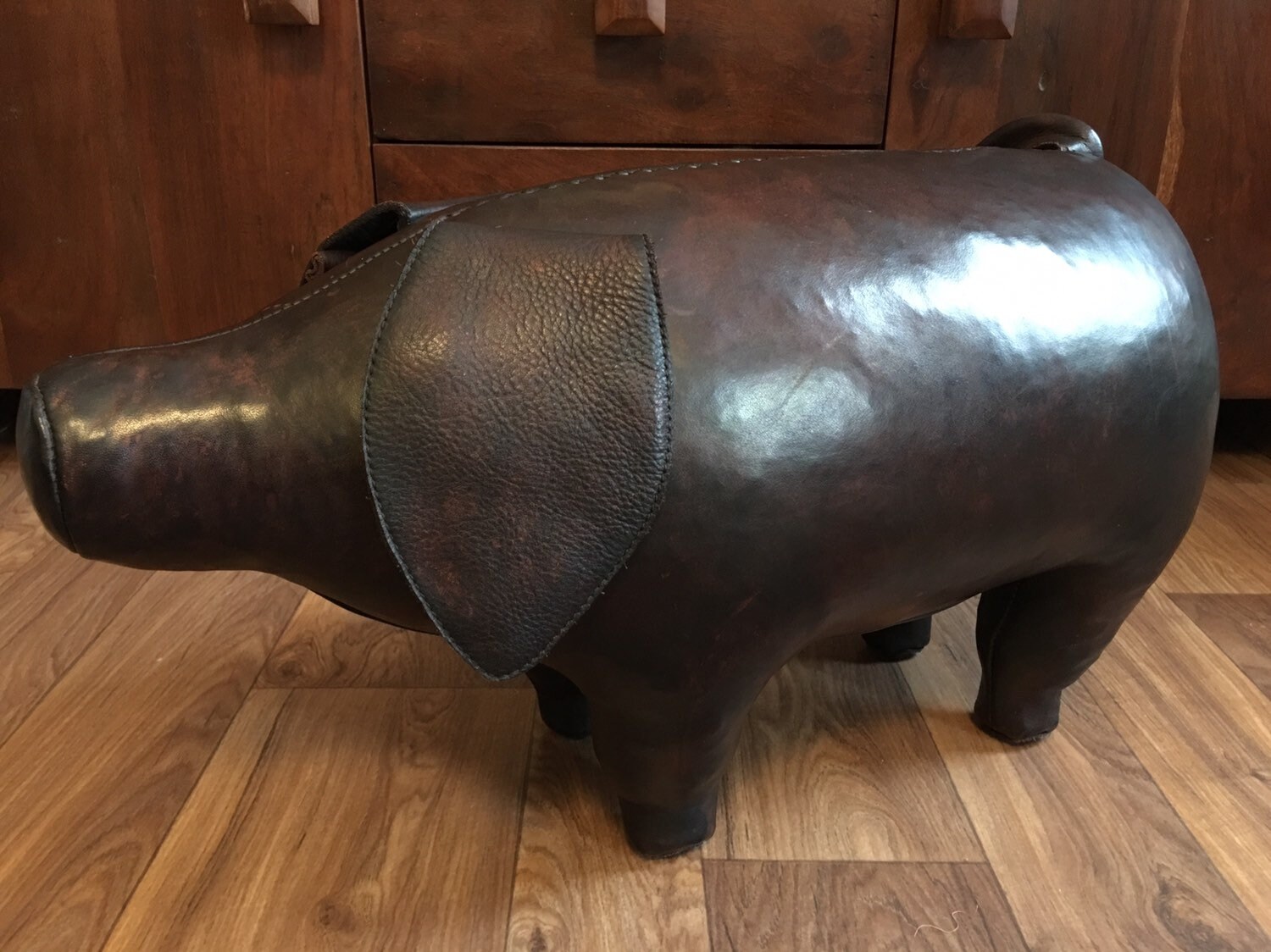 Liberty of London Dimitri Omersa leather pig footstool