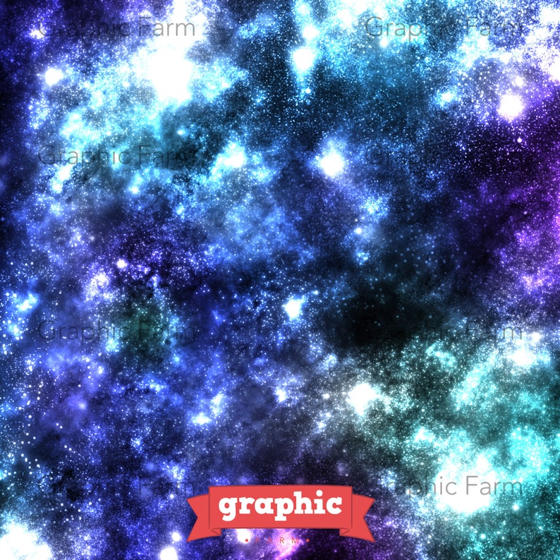 Space Digital Paper Sky Digital Papers Scrapbooking Stars Etsy