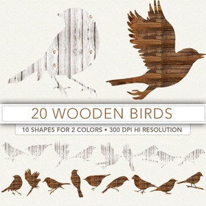 Holz Vögel Clipart,Vogel Clip Art,Vogel Silhouette,scrapbook,Vögel,Hintergrund,Vogel Dekoration,Vogel Bild VOGEL1