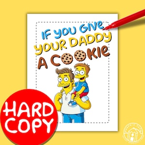 COPIA CARTACEA - Se regali un biscotto al tuo PAPÀ - Regalo personalizzato per papà, regali per la festa del papà, regalo di libretto per papà, regalo di compleanno per papà, regalo di Natale per papà