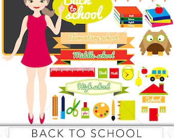Back to school clipart,school clipart,school pattern,children clipart,back to school, teacher clipart,school supplies,school graphics