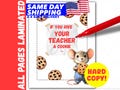 HARD COPY-If you give your teacher a cookie-Handmade Teacher Appreciation Booklet with Surprise Gifts-Thank you teacher,End school year Gift