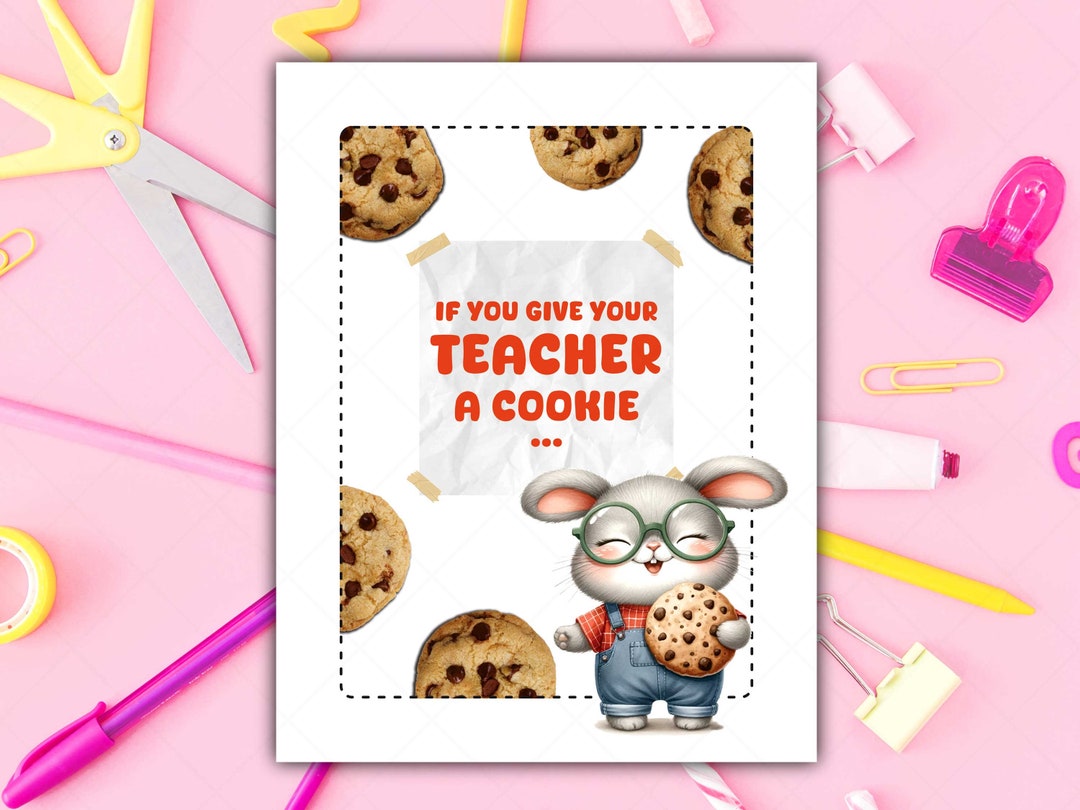 Se Dai Al Tuo Insegnante Un Libro Di Biscotti - Regalo Di Ringraziamento Per Maestre E Educatori (Confezione Da 2)