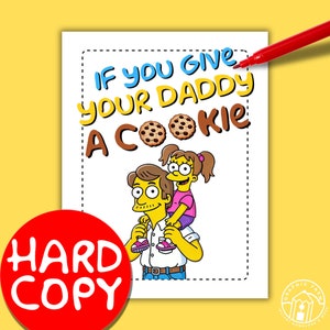 HARD COPY-Wenn Sie Ihrem Vater einen Keks geben - personalisiertes Dad-Geschenk, Vatertagsgeschenke, Daddy-Booklet-Geschenk, Geburtstags-Daddy-Geschenk, Weihnachts-Dad-Geschenk