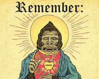 REMEMBER KING KONG Litho Print