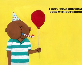 Tarjeta de cumpleaños: BALLOON