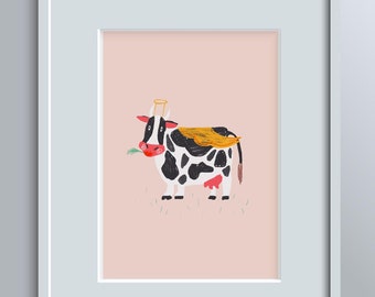 154266 common breeds of beef and dairy cows Art Decor Wall Print Poster UK