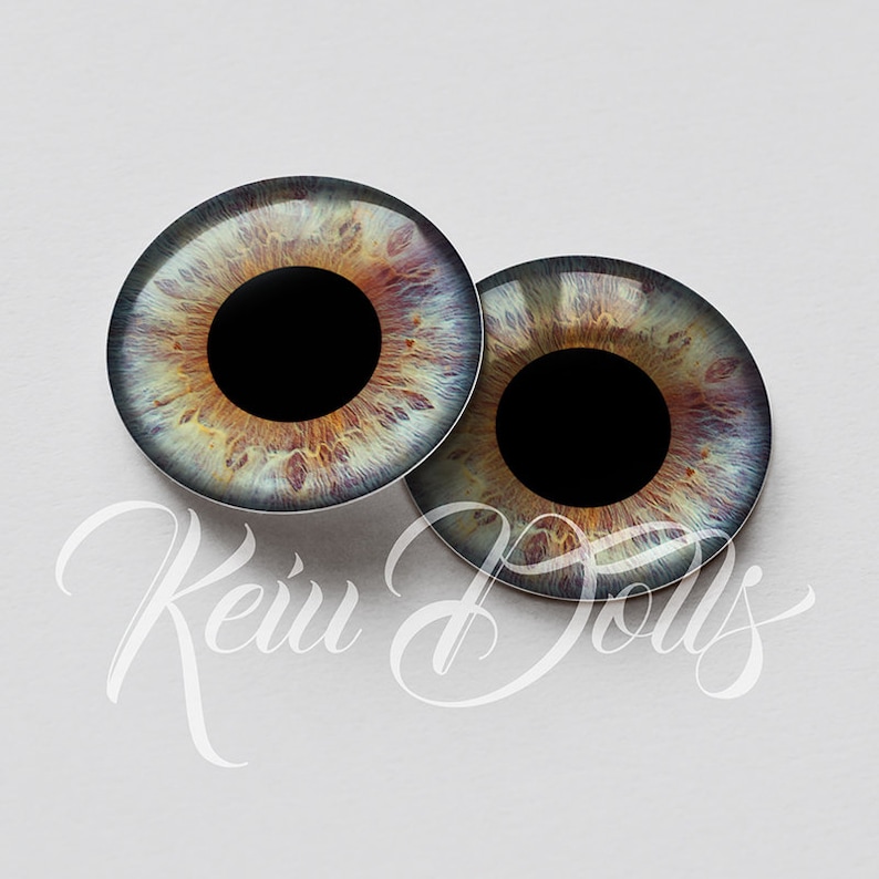 Blythe HD Realistic Shine Eyechips High Definition /& Perfect Fit Glass Eye Chips by KeiuDolls F-07