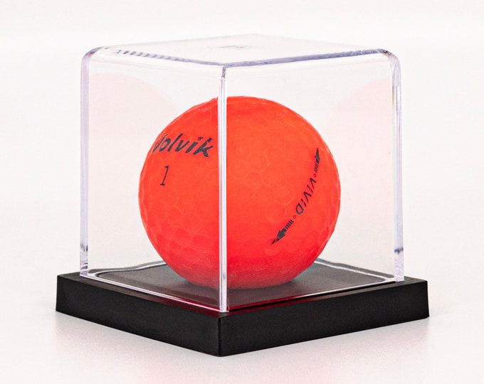 Golf Ball Sized Plastic Display Case