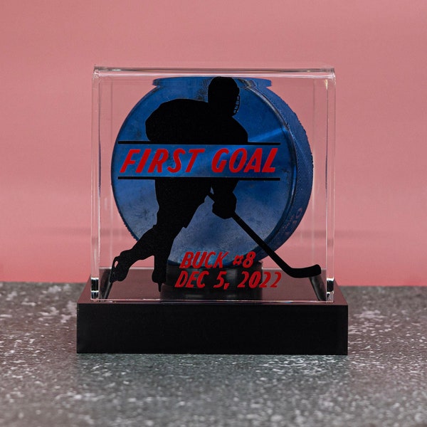 Hockey Puck Display Case Etsy