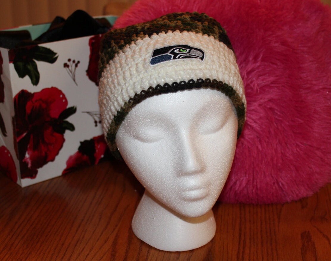 Military Seahawks NFL Logo-camo Beanie 