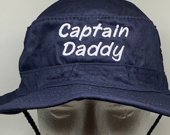 Captain Boonie Hat / Custom Hat / Personalized Hat / Custom Text / Custom Embroidery / Personalized Embroidery / Custom Cap