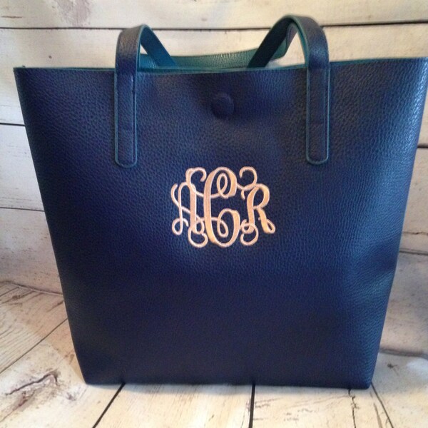 Tote bags personalized NAVY   Embroidered tote   Embroidered Bags   Monogrammed Totes    Monogrammed bags   custom tote bags