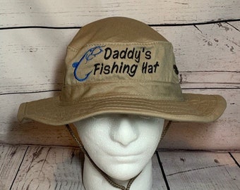 Boonie Hat Custom Embroidery Custom Text Fishing Hat Fathers Day Hat Boating Hat Captain Hat