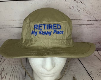 Boonie Hat RETIRED My Happy Place embroidered