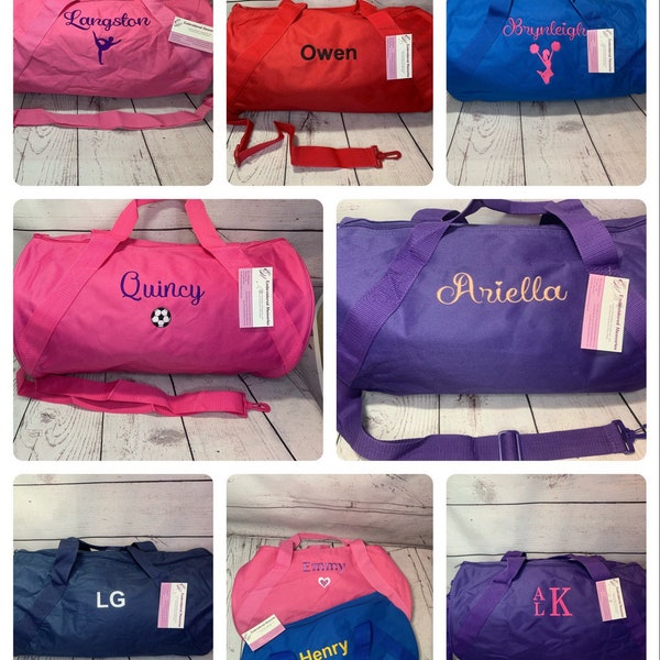 Personalized Duffle Bag Kids Etsy