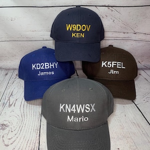 Ham Radio Callsign Hats   amateur radio    Custom Embroidery    amateur radio hat