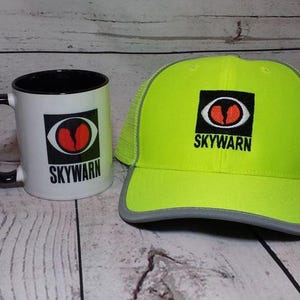 SKYWARN Combo Hat and Cup     skywarn storm spotter high visibility hat