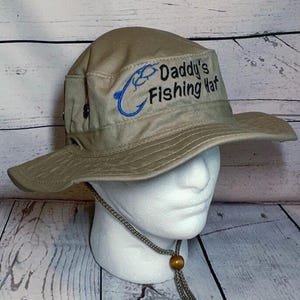 Sombrero de pesca personalizado, sombrero del Día del Padre, sombrero Boonie, sombrero náutico bordado personalizado, sombrero de capitán