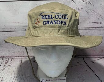 Grandpa fishing hat  fathers day hat   fathers day   sun blocker hat