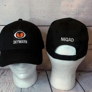 Skywarn Storm Spotter Hat  / Amateur Radio Field Day Embroidered Ham radio calling Hat / NOAA Weather Cap