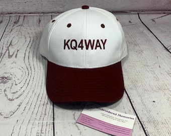 Ham Radio callsign Hat / Amateur Radio callsign Hat / embroidered ham radio personalized gift