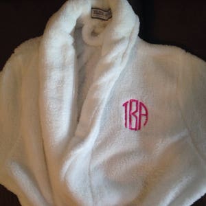 Ladies Robe Bride Robe Bath Robe Plush Robes Embroidered Robe ...
