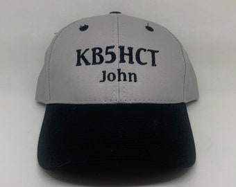 Ham Radio callsign Hat / Amateur Radio callsign Hat  embroidered hat / GMRS callsign