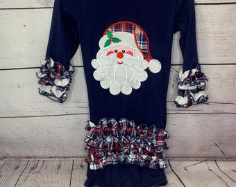 Christmas baby gown   Baby Boutique   Santa Clause baby gown