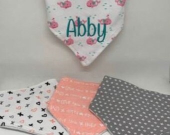 Baby Bibs personalized bandana bib. personalized new baby girl gift