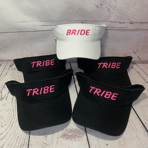 Bride Groom Visors  wedding visors   Bridesmaid visor  Bridesmaid Gift  bachelorette party    bachelor party