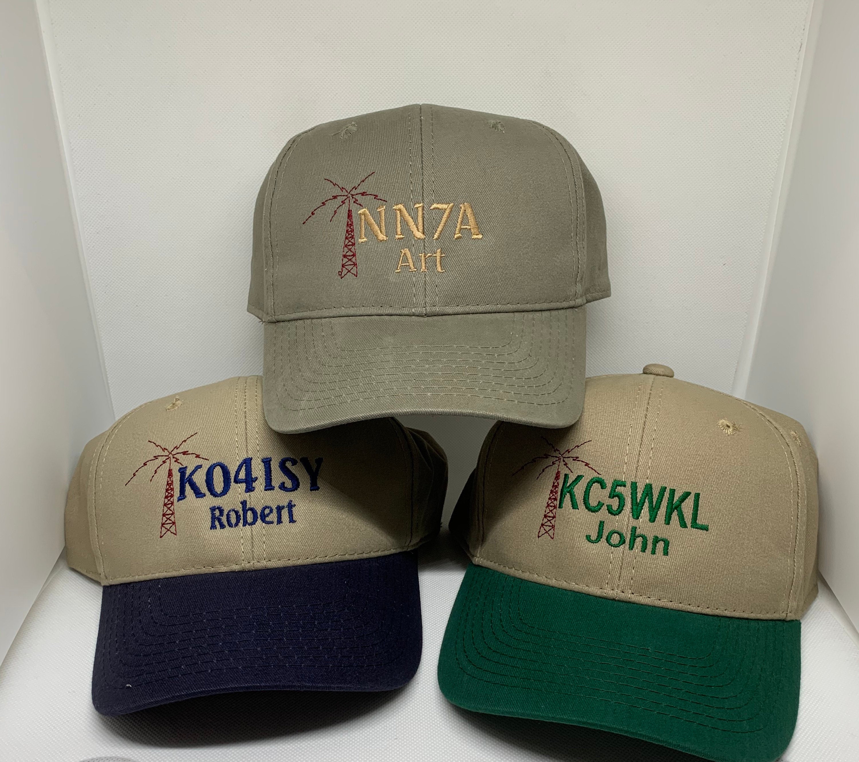 Ham Radio Callsign Hats Fast shipping custom embroidery | Etsy