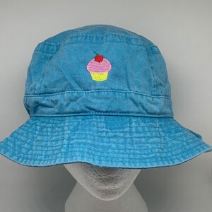 Bucket Hat with Embroidered Mini design Embroidered Bucket Hats   Personalized Bucket Hats   Vacation Beach hat