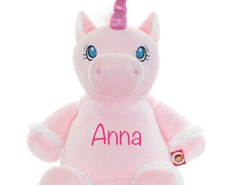 Unicorn Pink Lovey personalized   unicorn stuffed animal   baby keepsake