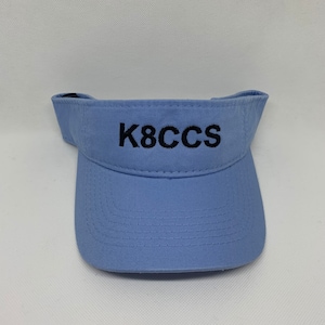 Ham Radio Callsign visor hat /  personalized visor/ custom text   amateur radio