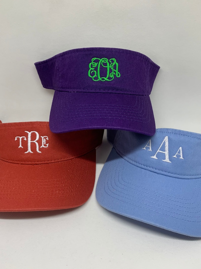 YOUTH VISOR With Embroidered Mini Design Custom Youth Visor Etsy