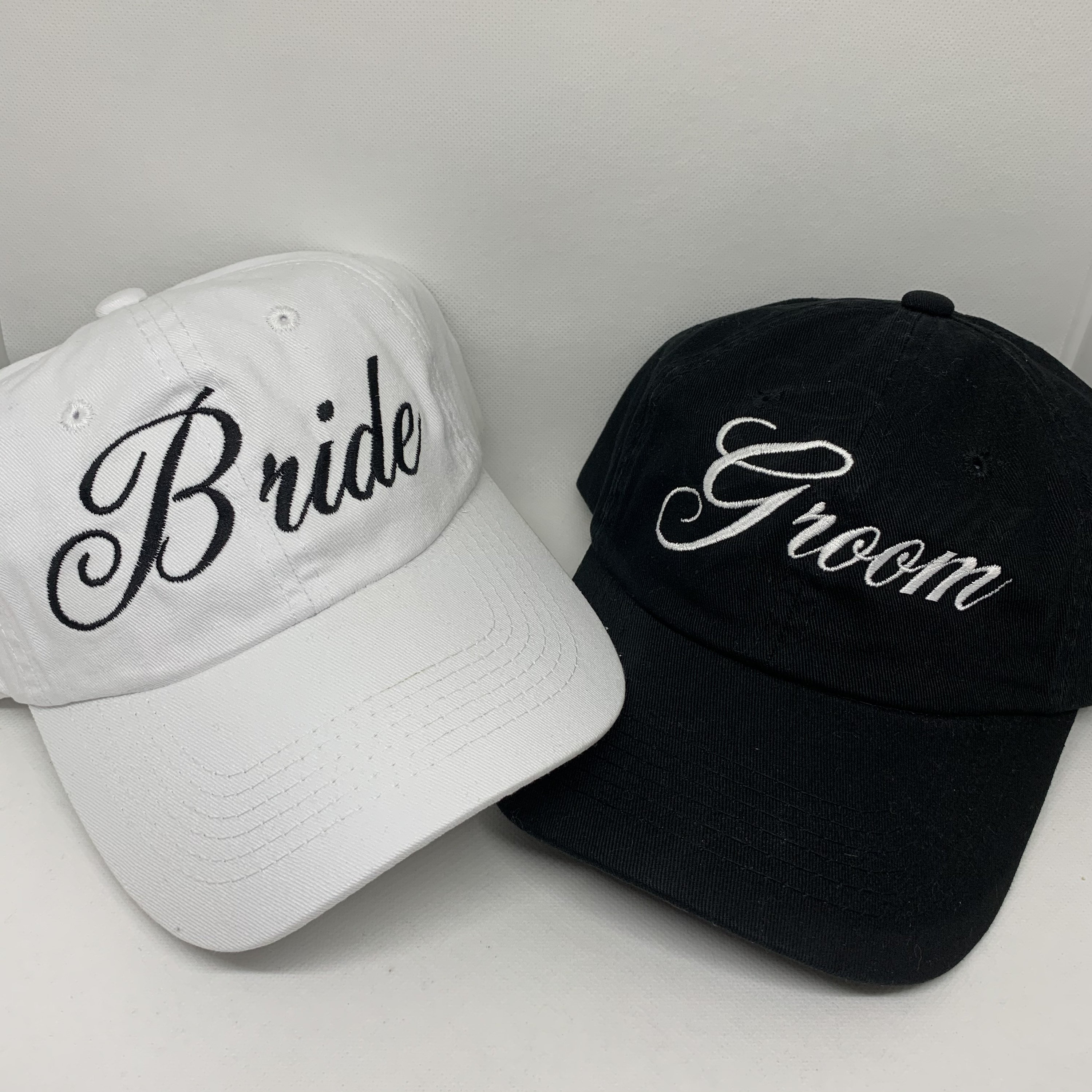 Groom Trucker Hats. Set of Wedding Caps 